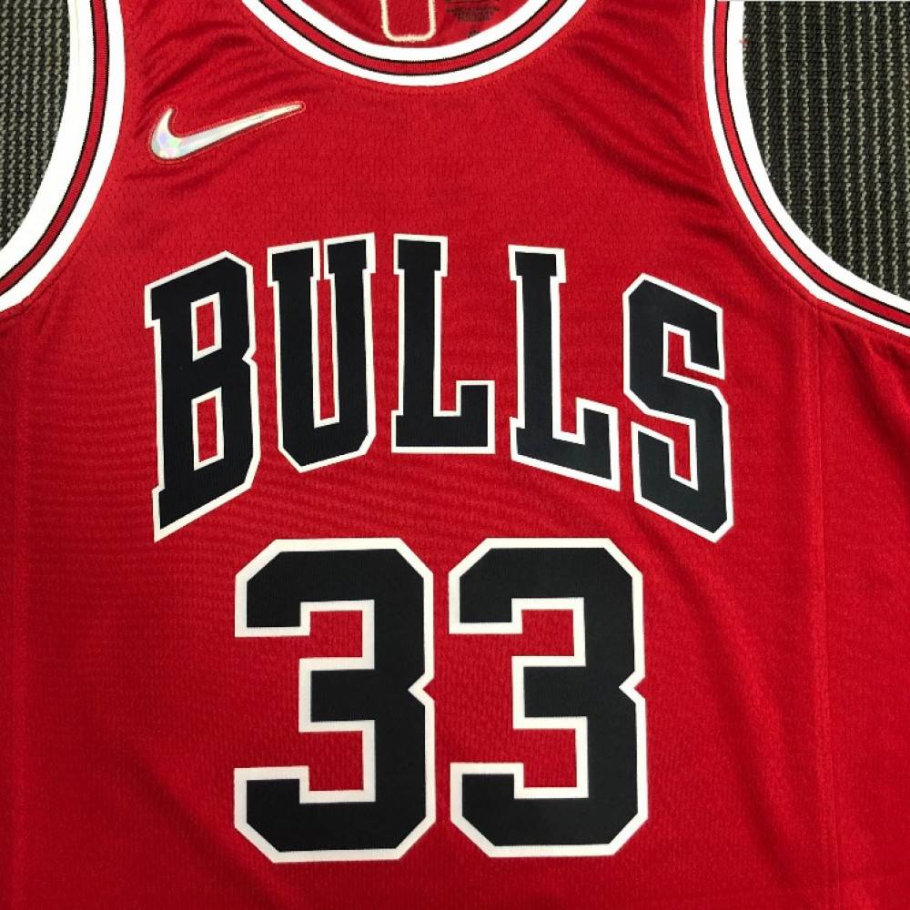 Men's Chicago Bulls Scottie Pippen #33 Red 2021 Swingman NBA Jersey - Icon Edition-Pro Kit Vault | Brand New 26/27 Sports Jerseys